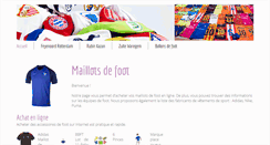 Desktop Screenshot of maillot-foot.com