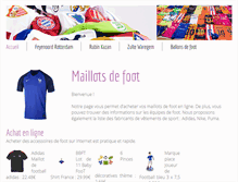 Tablet Screenshot of maillot-foot.com